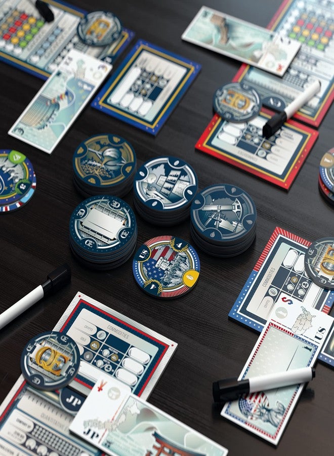 BOARD GAME TABLES.COM سلع التيسير الكمي - توسعة للعبة لوحية للتيسير الكمي - من 3 إلى 5 لاعبين - مدة اللعب 45 دقيقة - Image 3